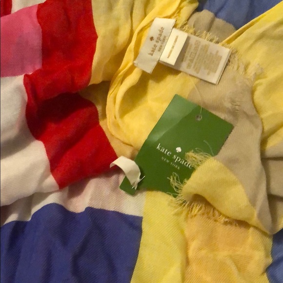 NWT Kate Spade Color Block Scarf - Picture 3 of 6